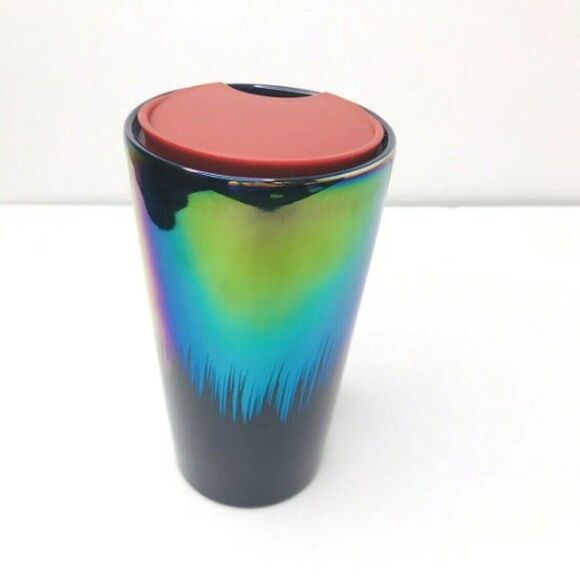 Starbucks Iridescent Ceramic Tumbler12oz. Royal Purple NEW WITH TAG - Picture 2 of 5